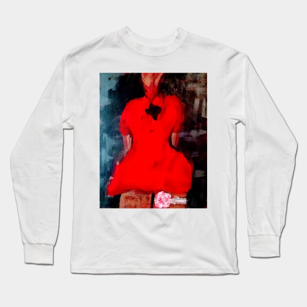 She Wore Red Dresses Long Sleeve T-Shirt by scoop16